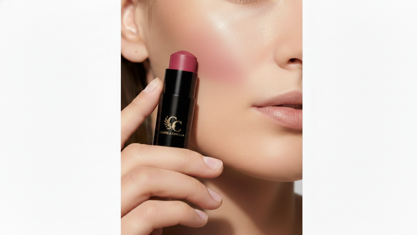 Blush Multifuncional em Stick para Bochechas, Lábios e Olhos — Cor que Vive